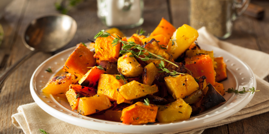 Roasted Root Vegetables with Saffron Honey Glaze