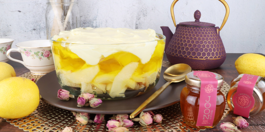 Rose Honey Apple Trifle